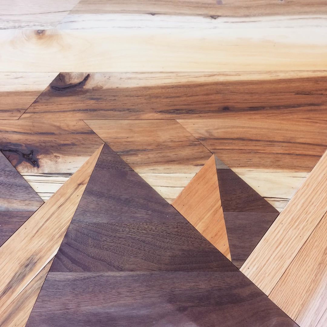 Custom Geometric Wall Hanging Art by Boreal Woodworks