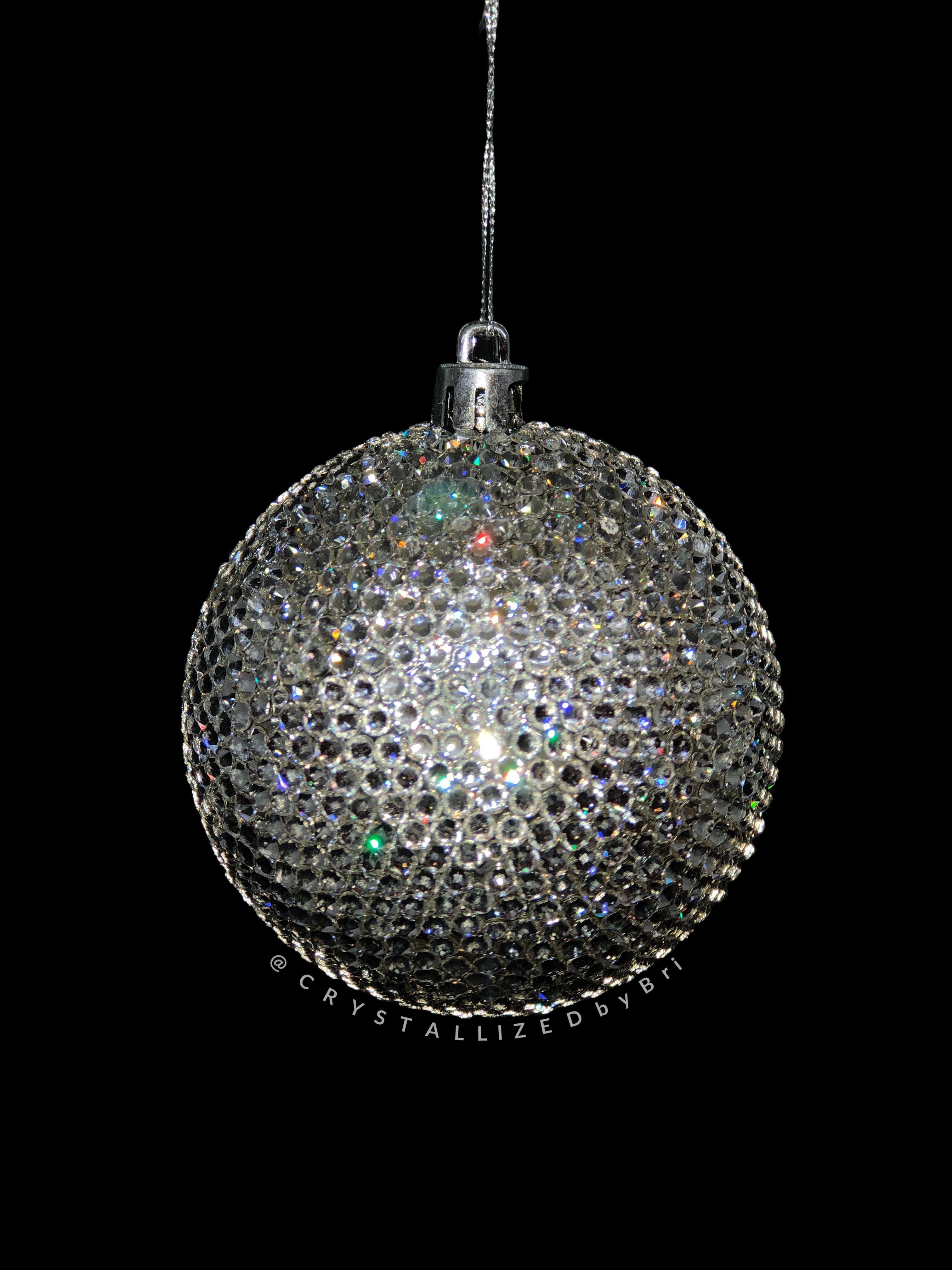 Custom Fully Crystallized Genuine European Crystal Christmas Ball