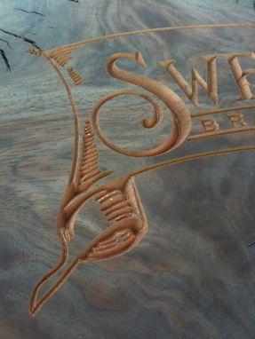 Custom Made Sweetwater Brewery Engraved Walnut