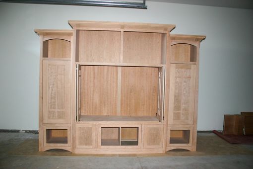 Custom Made Beautiful Alder Entertainment Center