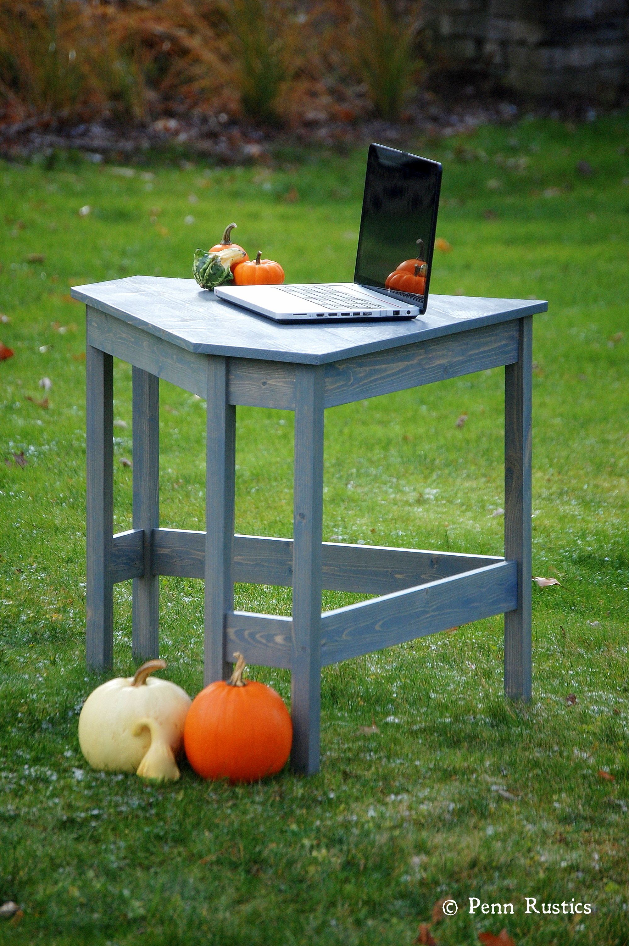 Custom Made Everyday Rustic Corner Desk by Penn Rustics