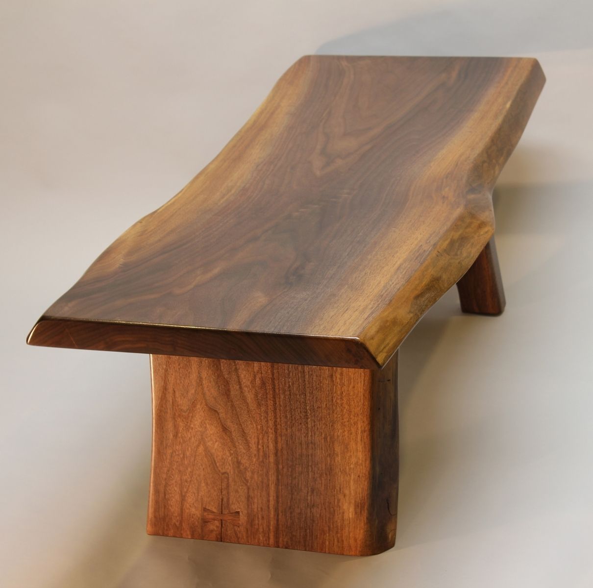 Hand Crafted Black Walnut Live Edge Coffee Table by J.R Signature Creations