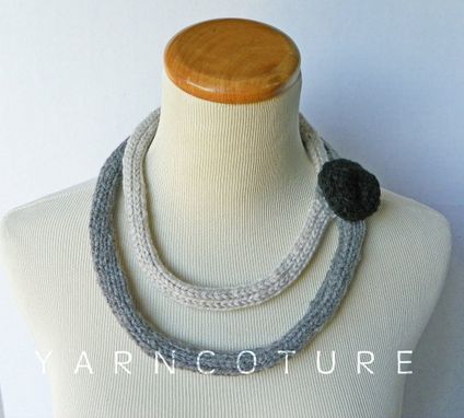 Custom Made Madame Vp - Fiber Art Statement Necklace