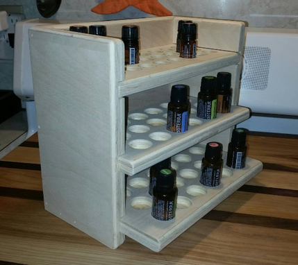 Custom Made Essential Oils Display Shelf W/Removable Shelves