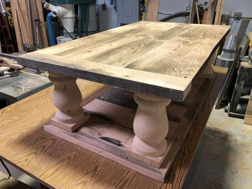 Custom Made Rustic Reclaimed Lumber Coffee Table