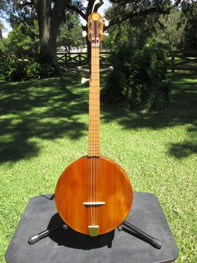 Custom Made 5 String Wood Top Banjourine