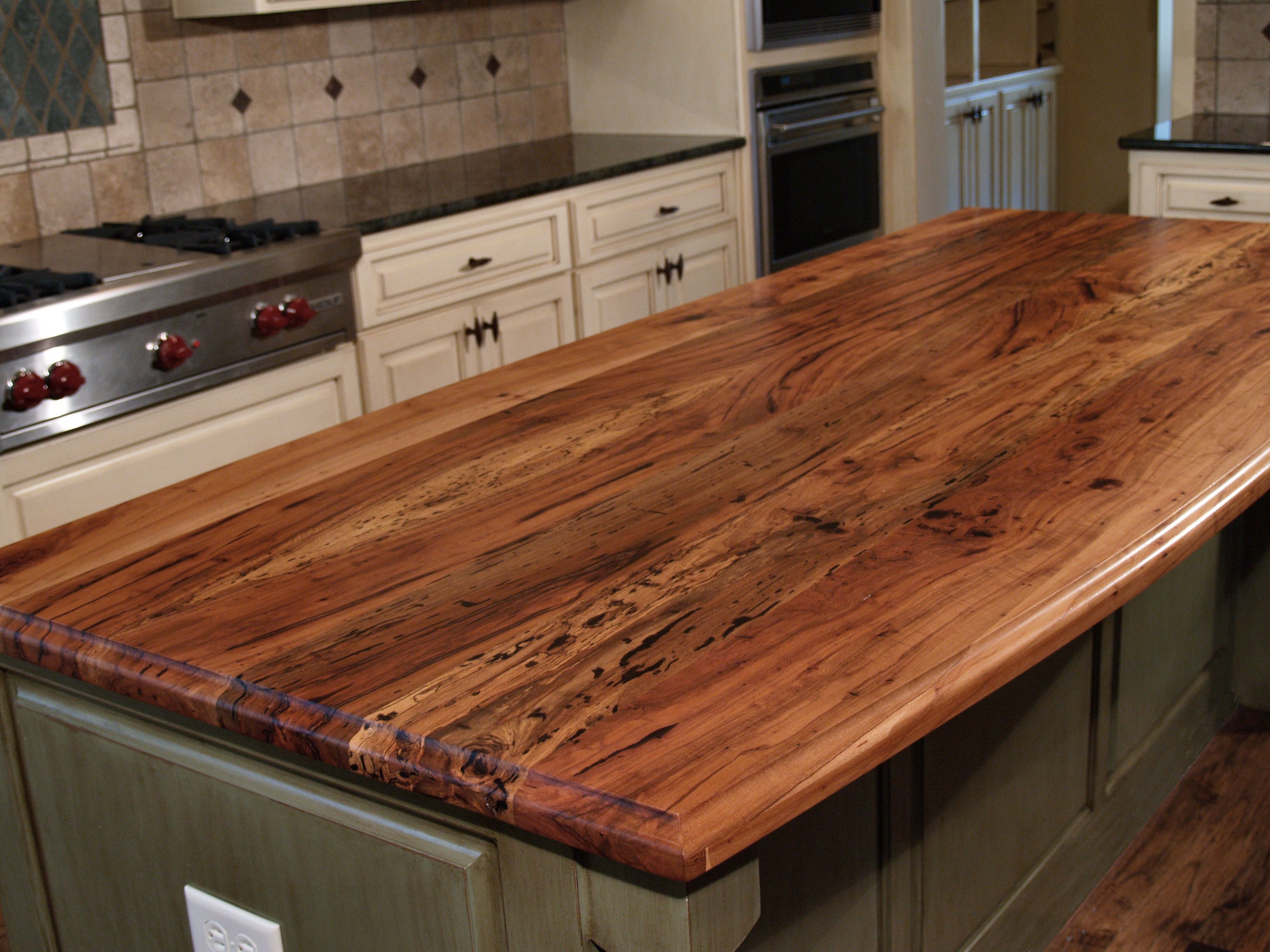 Butcher Block Countertop Corner Custom countertops, kitchen islands