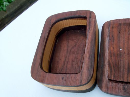 Custom Made Repurposed Sassafras And Walnut Barn Wood Box