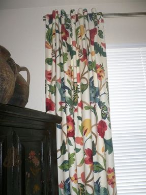 Custom Made Pair Of Decorative Designer Window Curtain Panels In Pair Of Decorative Designer Window Curtain Panels In Richloom Lucy Eden White