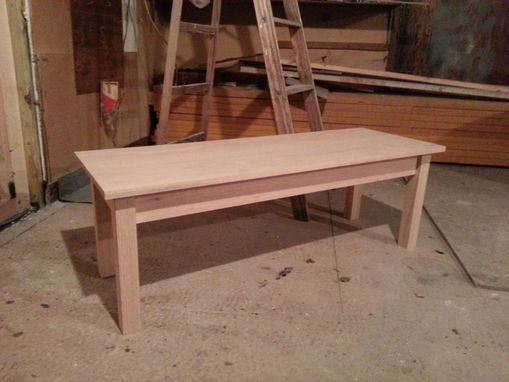 Custom Made Oak Bench