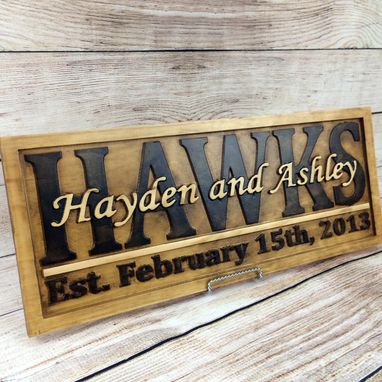 Custom Made Family Name Sign Established Sign Last Name Sign Wedding Gift Anniversary Gift Wood Sign