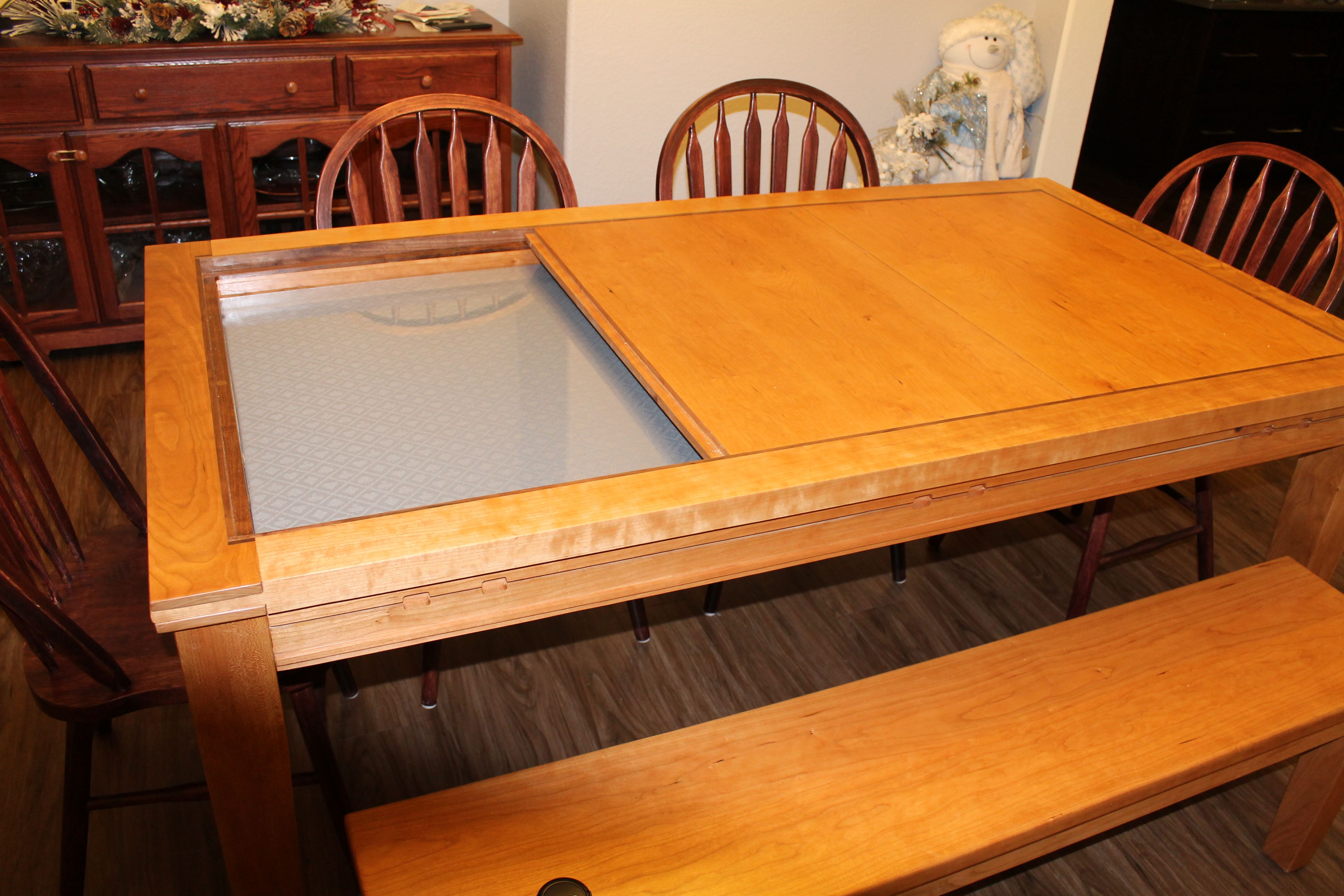Custom Made Gaming Table / Dining Table by Holtzer Custom Woodworking