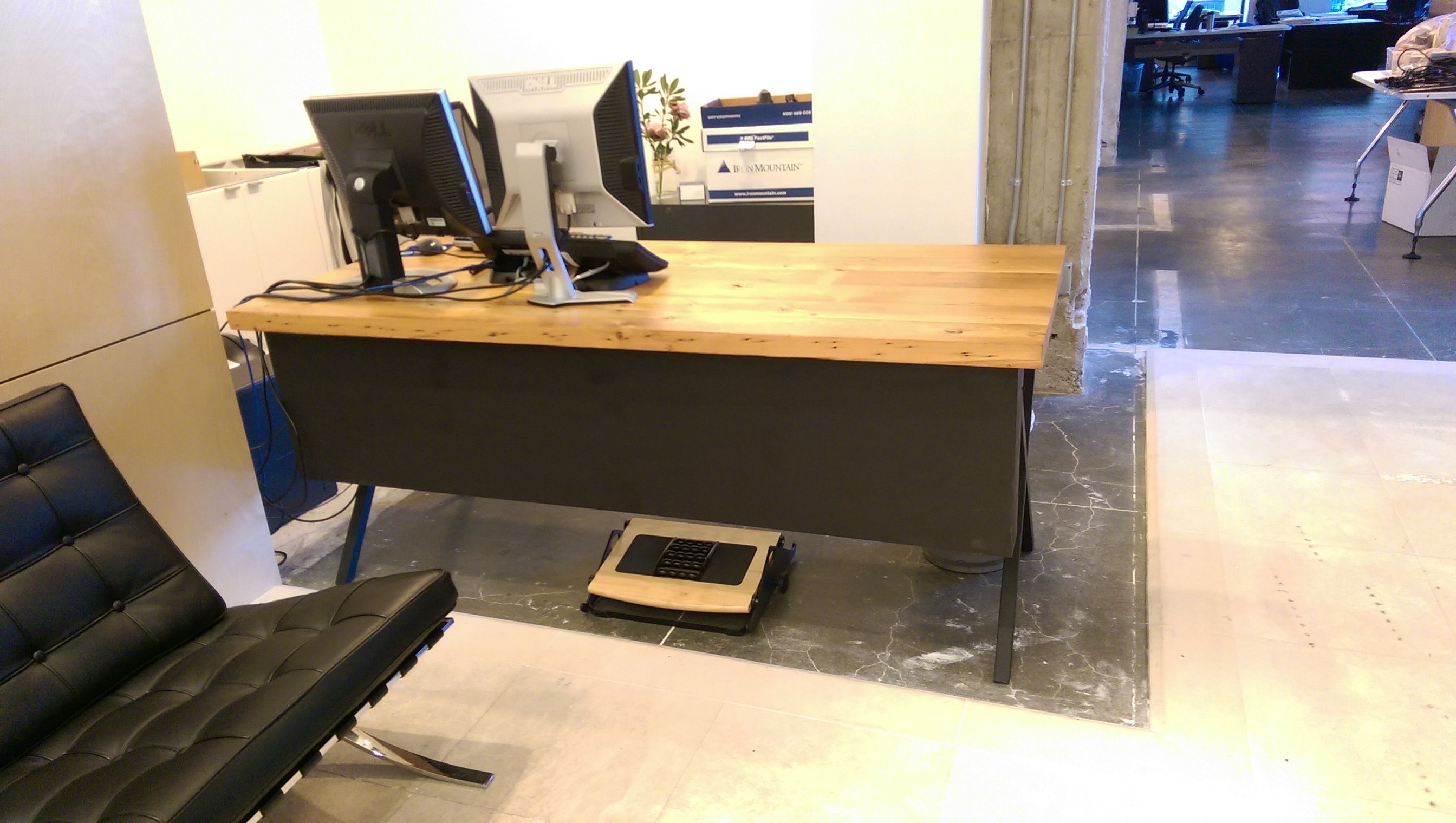 Buy Custom Reclaimed Douglas Fir Desk, made to order from