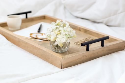 Custom Made Serving Tray, Housewarming Gift, Bed Tray Table, Breakfast In Bed Tray, Coffee Table Tray