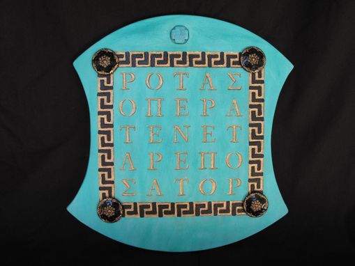 Custom Made Greek Sator Square Tablet.