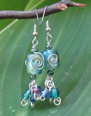 Custom Made Atlantis Charm Earrings