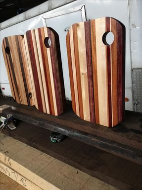 Custom Made Exotic Wood Butcher Block