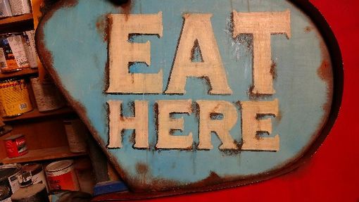 Custom Made From $300 - Lighted Vintage Restaurant • Replica Diner And Restaurant • Distressed • Weathered Signs