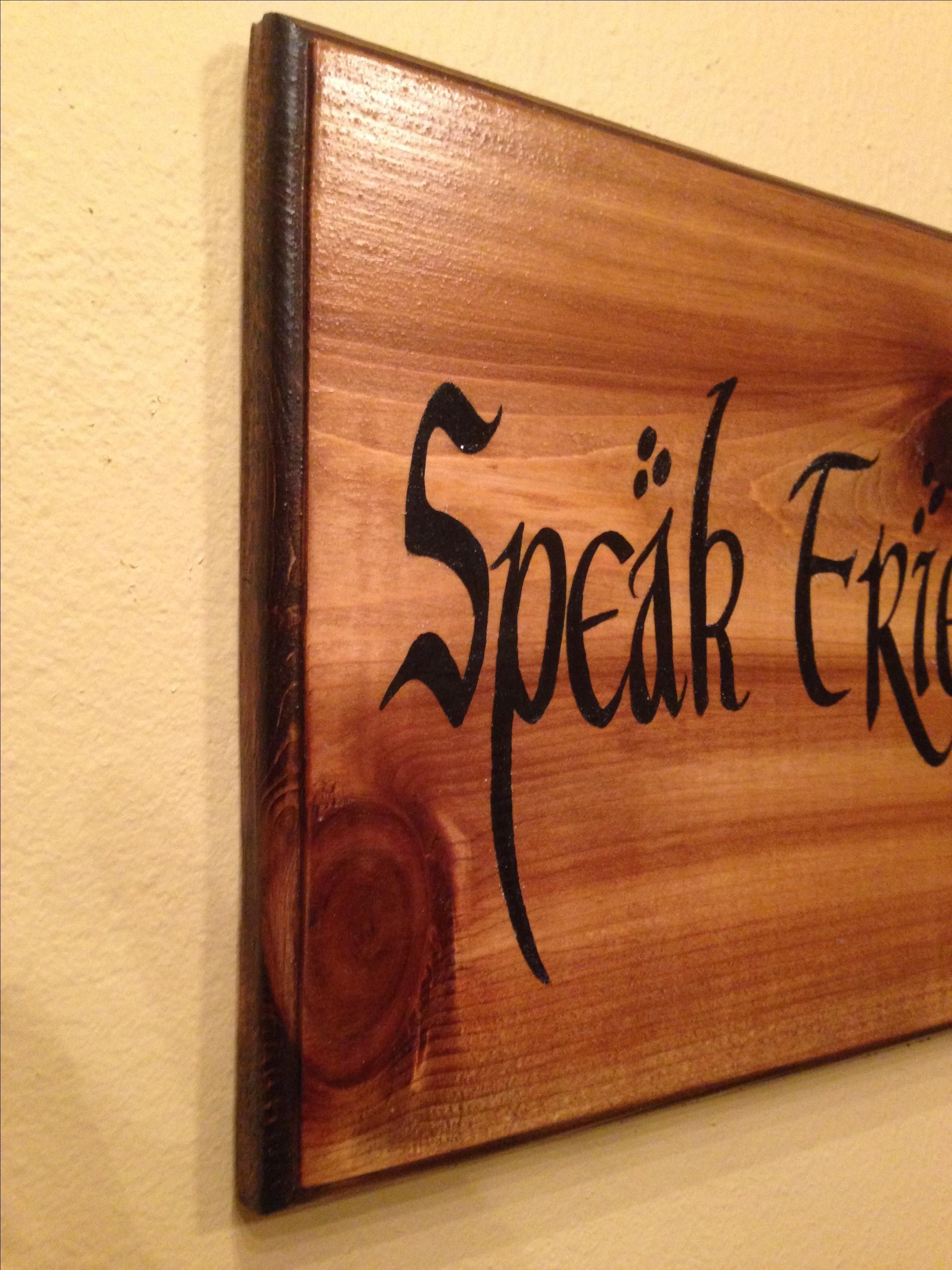 Custom Lord Of The Rings Inspired Sign by SantaCruz Designs