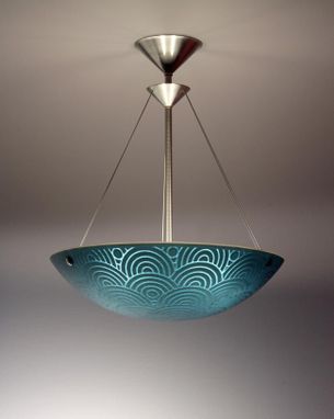 Custom Made Blue Scaled Concentric Hemisphere