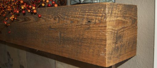 Custom Made Distressed Cedar Mantel