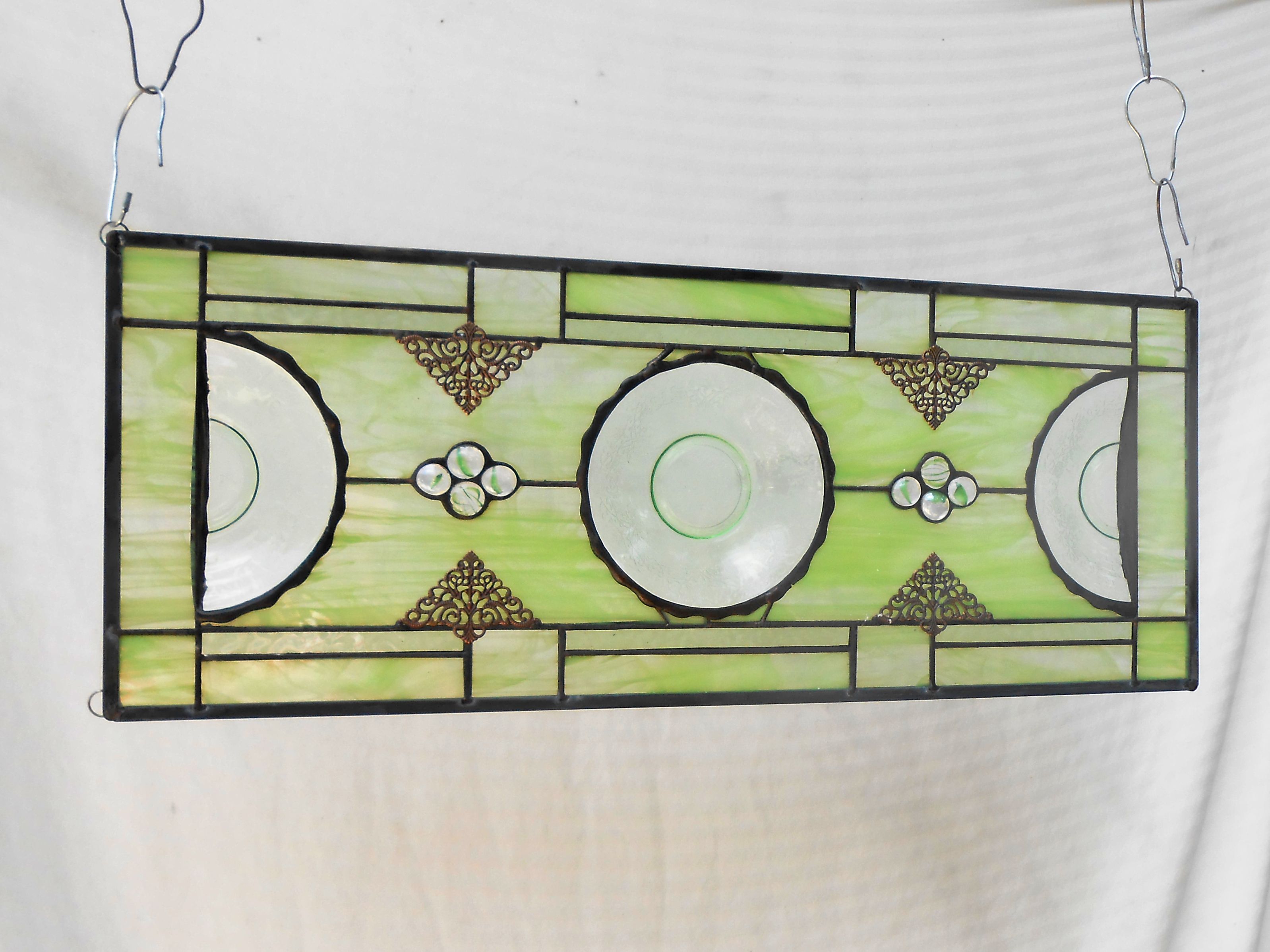 Buy Custom Made Antique Stained Glass Transom Window, Vintage Window ...