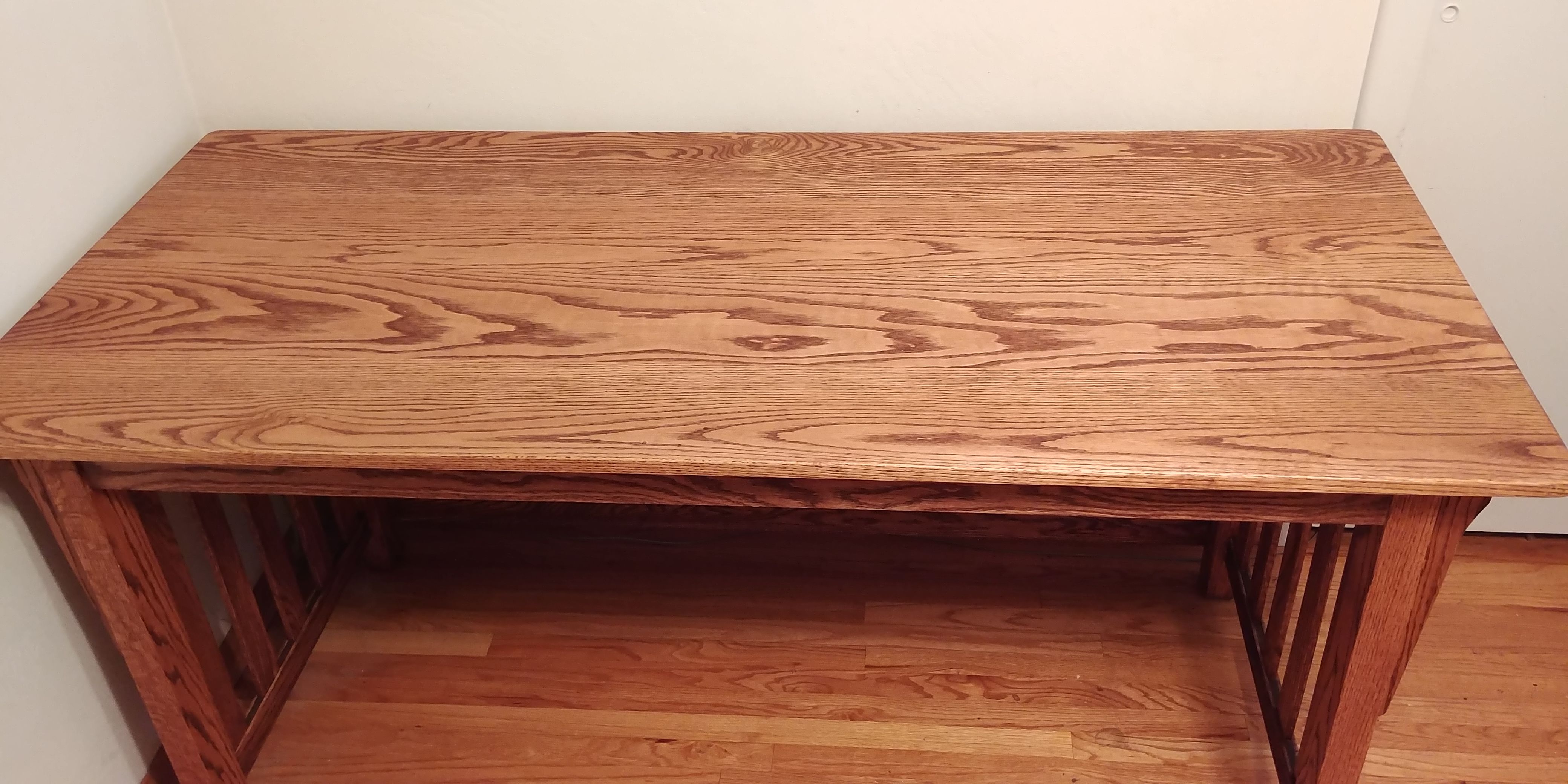 Custom Solid Red Oak Mission Style Desk by Jonathan Walkey Furniture ...