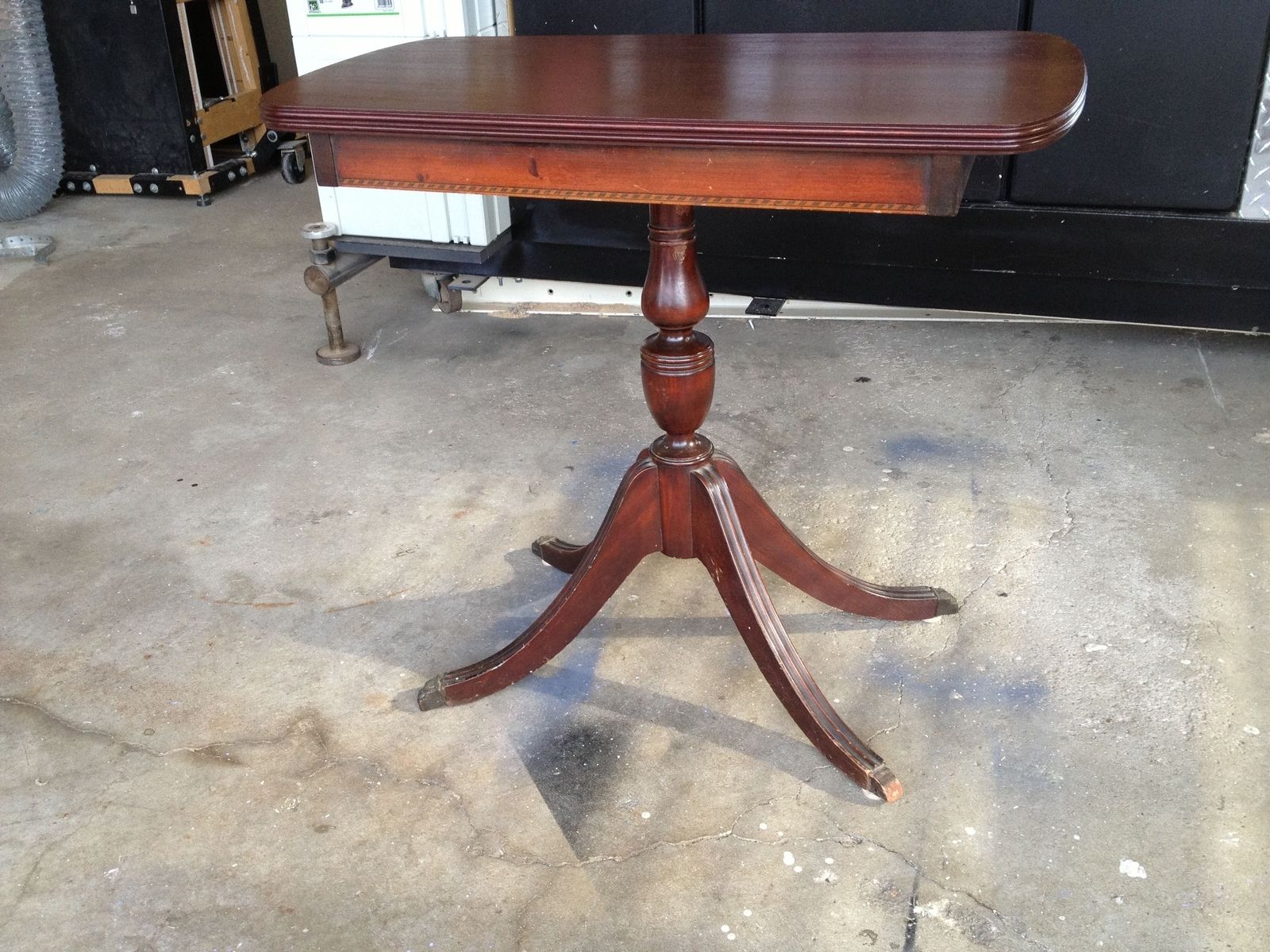 Hand Made Mahogany (Veneer) Table Repair & Refinish by MAD Woodwork