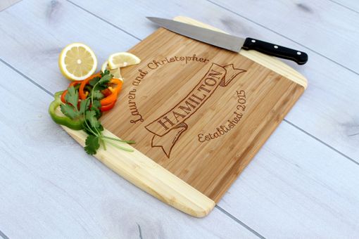 Custom Made Personalized Cutting Board, Engraved Cutting Board, Custom Wedding Gift – Cb-Bam-Hamilton