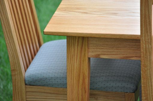 Custom Made Red Oak Dining Set