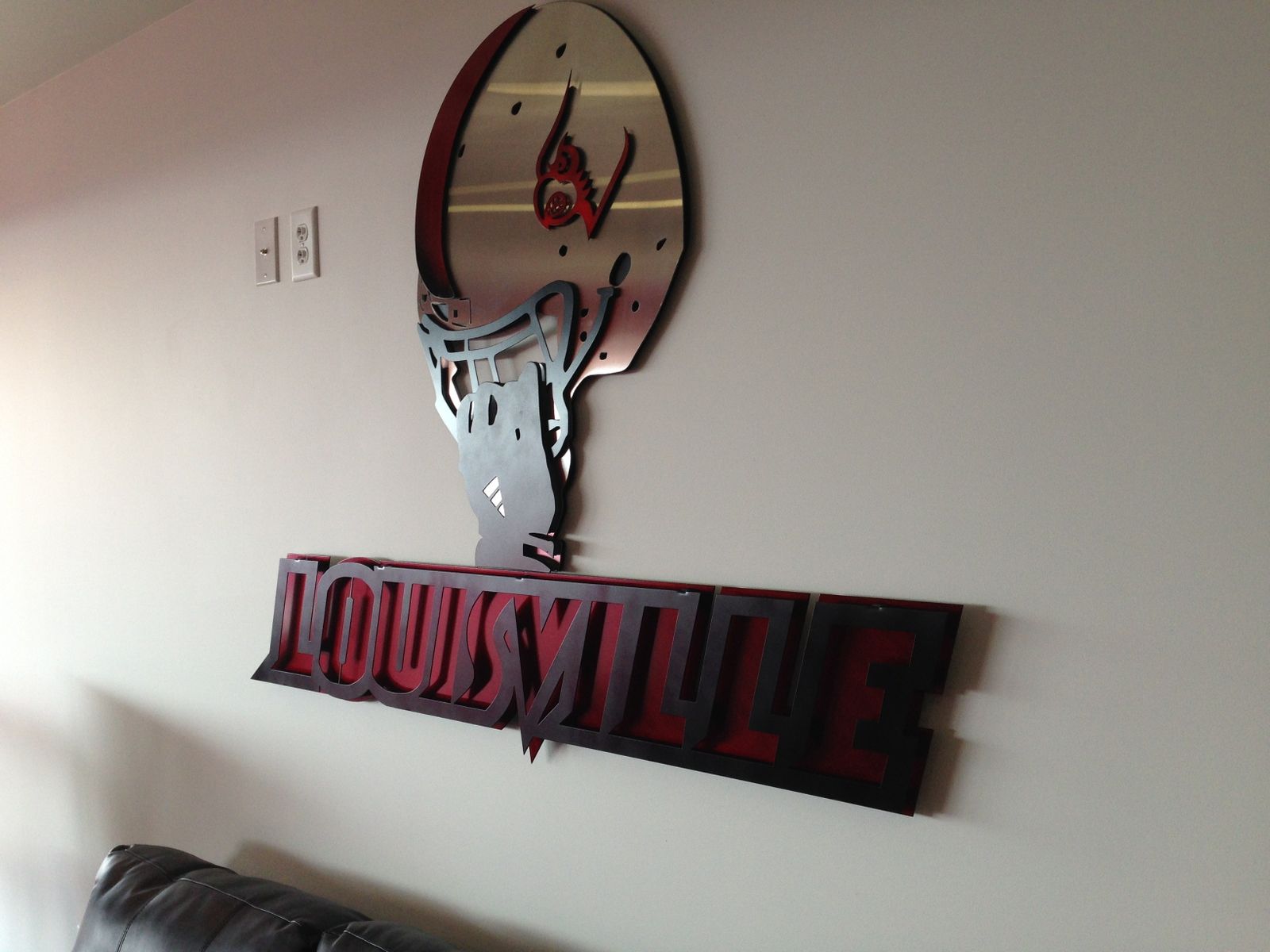 Buy Hand Crafted University Of Louisville Corporate Sign, made to order