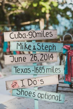 Custom Made Directional Wedding Sign