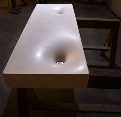 Custom Made Twin Crater Sink (Concrete)