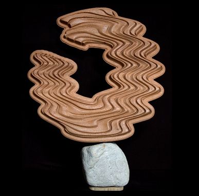 Custom Made Wood Sculpture / Wavy_004