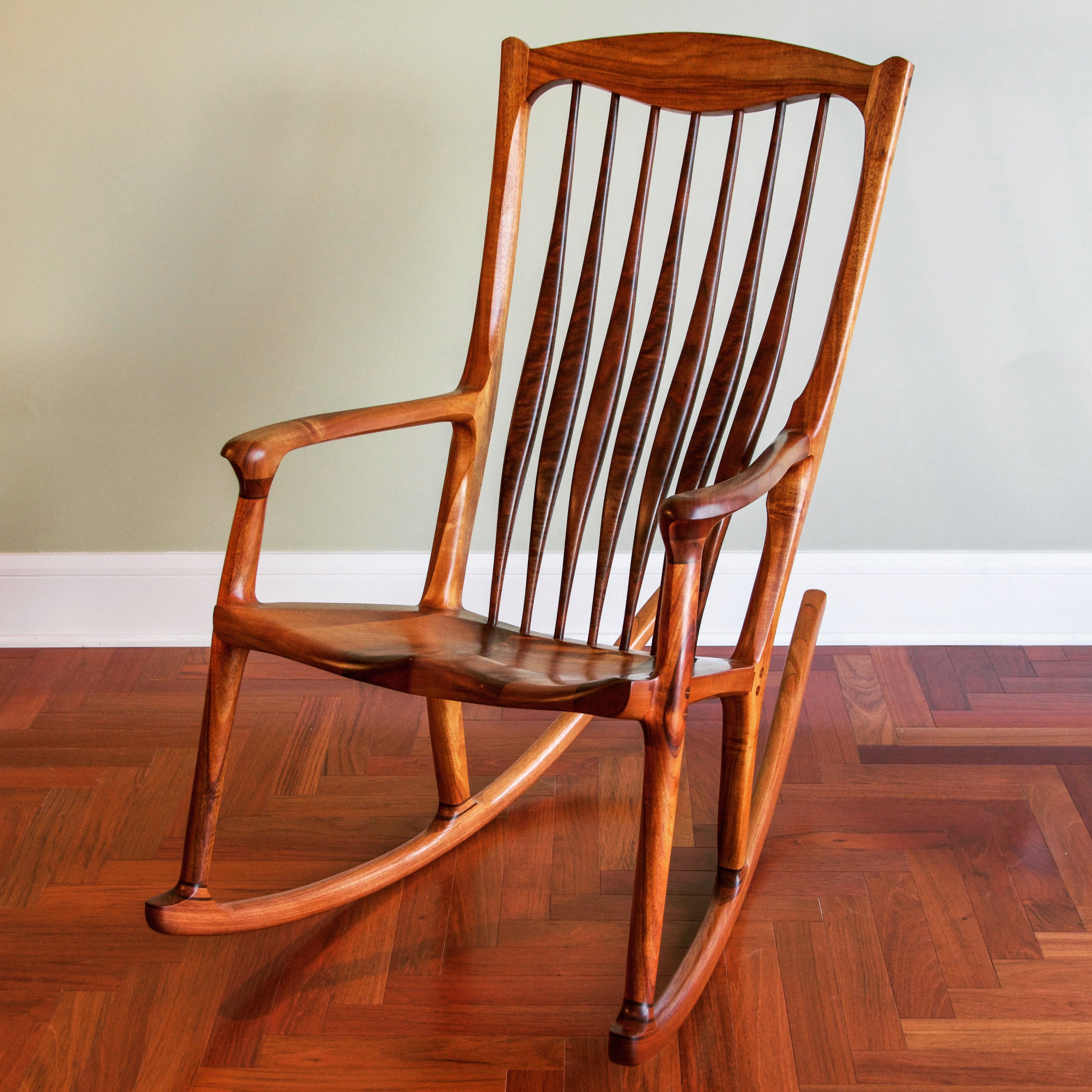 Custom The Coronado Rocker Koa by Trident Fine Woodworking