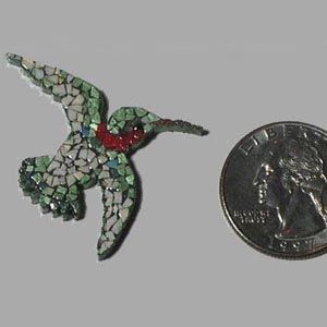 Custom Made Tiny Mosaic Pin