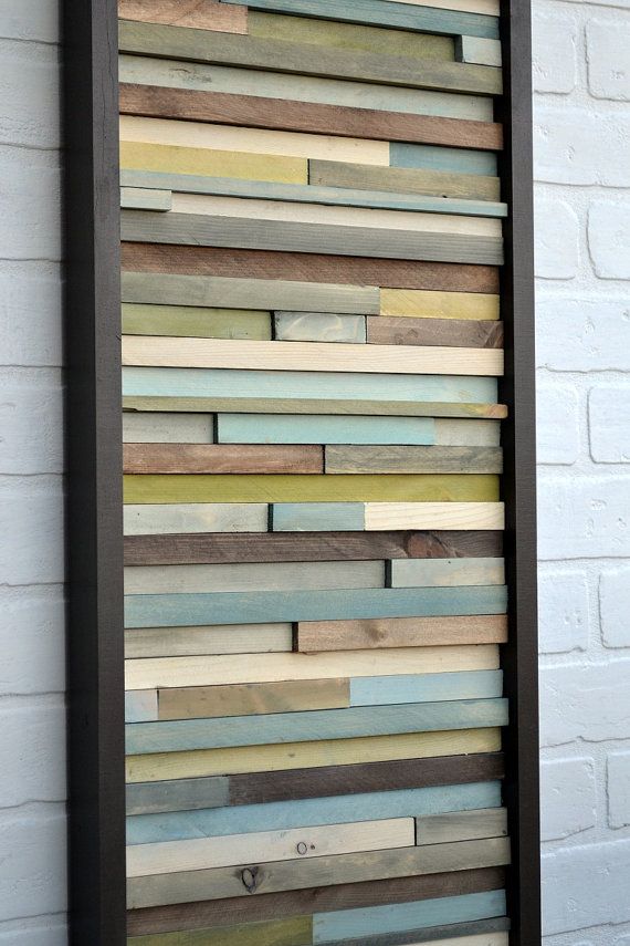 Custom Made Wood Wall Art Abstract Acrylic Painting On Wood