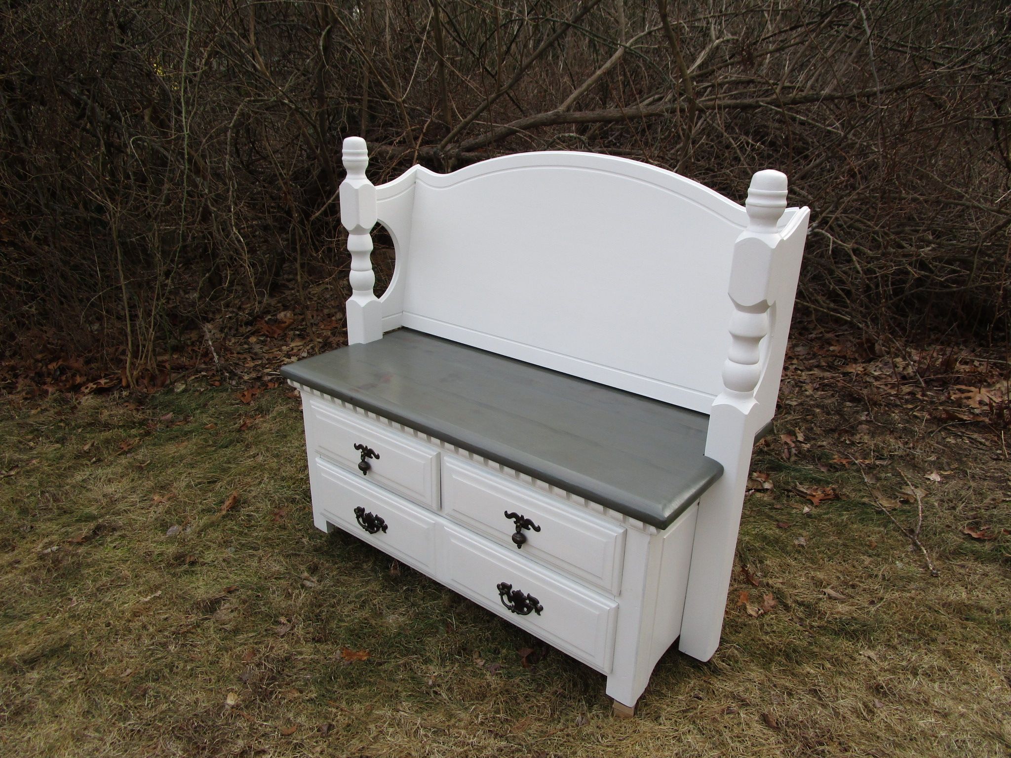 Buy Custom Made Dresser Benches, made to order from KL Design, Inc