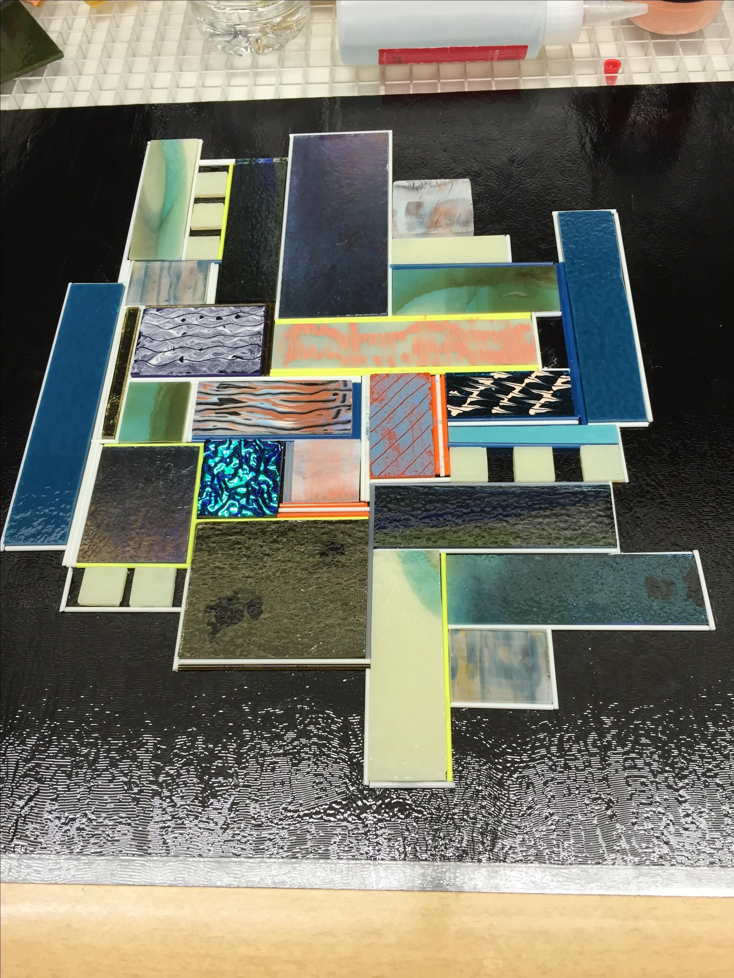 Buy Handmade Abstract Wall Art, made to order from Glass By Helen