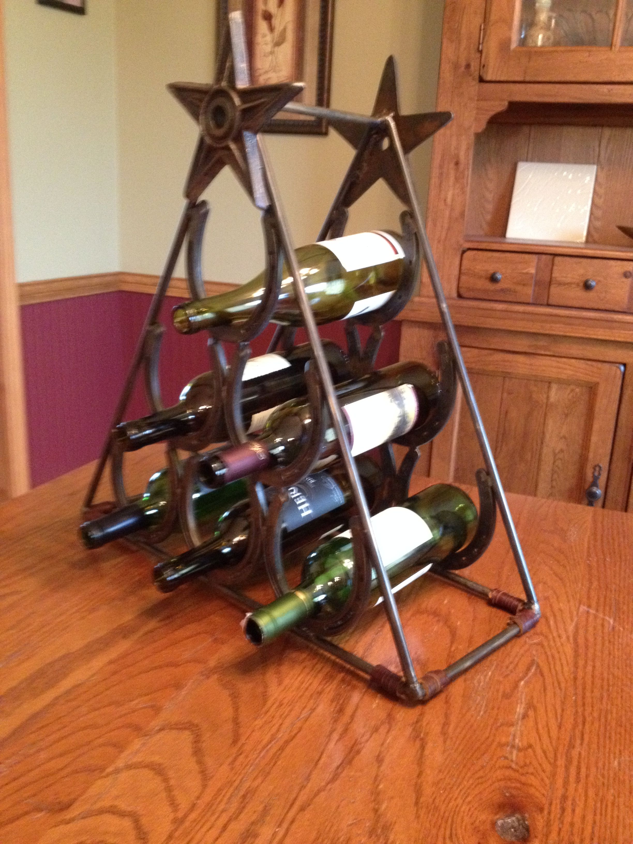 Buy Custom Made Western Inspired Wine Racks, made to order from 540