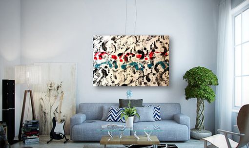 Custom Made Barefoot Original Modern Abstract Painting Titled: The Road Not Taken