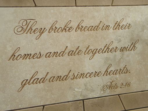 Custom Made 24" X 16" Solid Travertine Mosaic Tile With Custom Quote