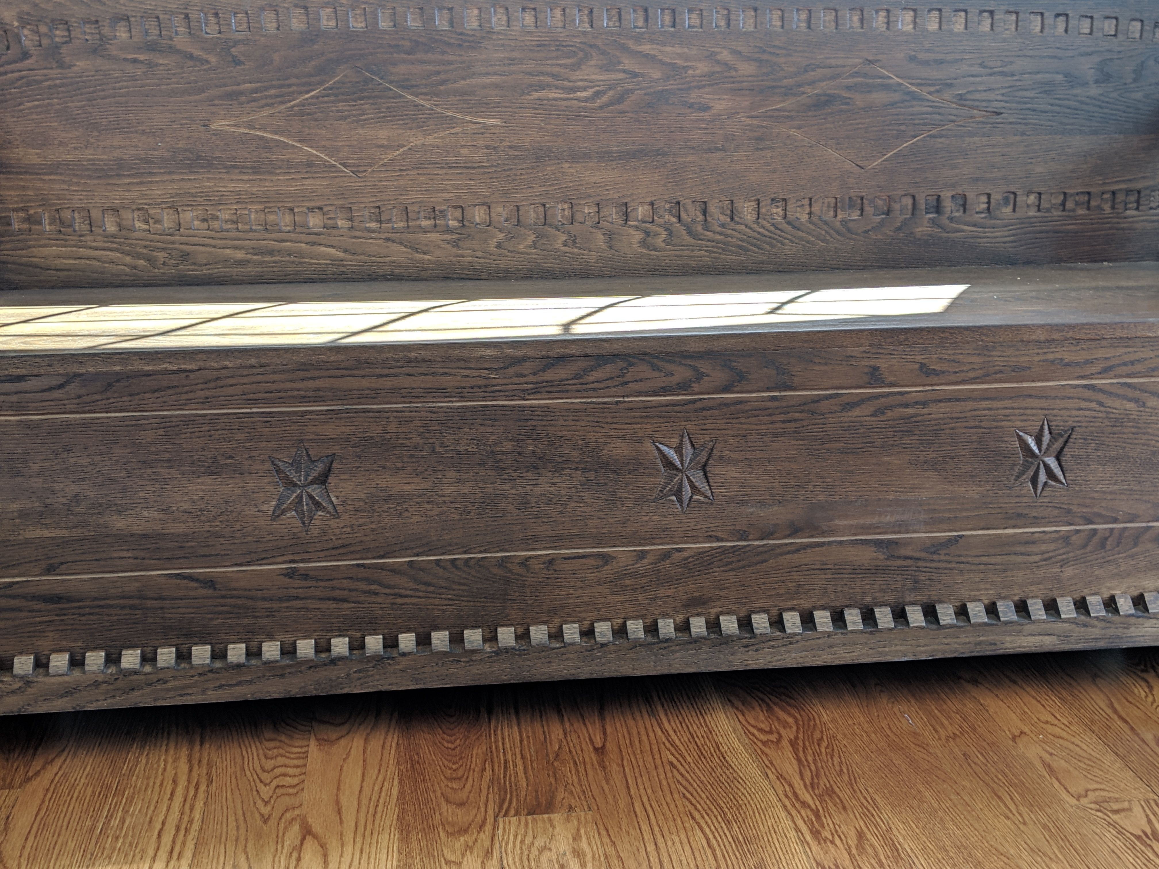 Handmade Custom Oak Bench By Family Sawmill Restorations And Creations ...