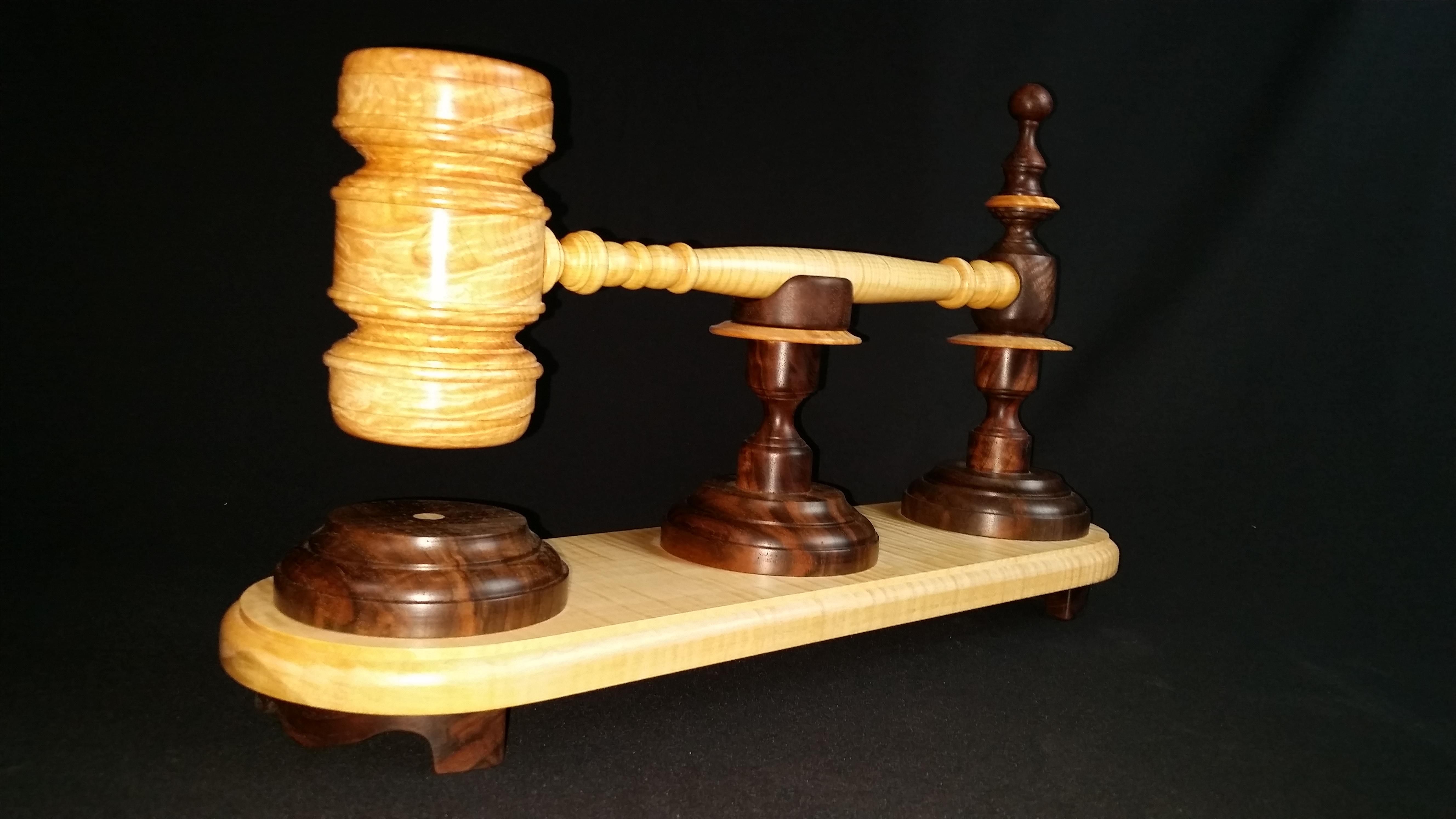 Handmade The Gavel As Art by Vineyard Woodworking