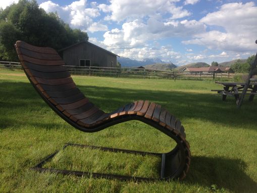 Custom Made The Stache Lounge - Wine Barrel Chaise Lounge Chair