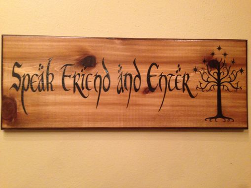 Custom Made Lord Of The Rings Inspired Sign