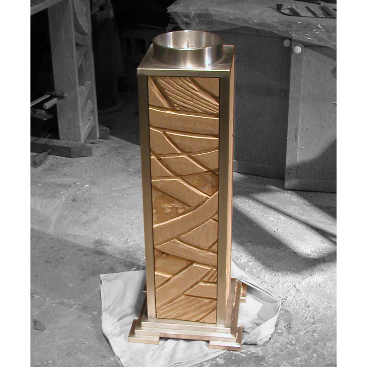 Custom Paschal Candle Stand 2 by Hope Liturgical Works
