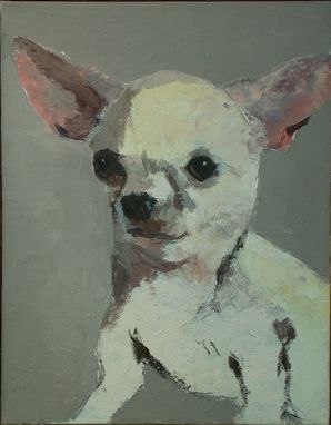 Custom Made Chihuahua Dog Portrait Painting