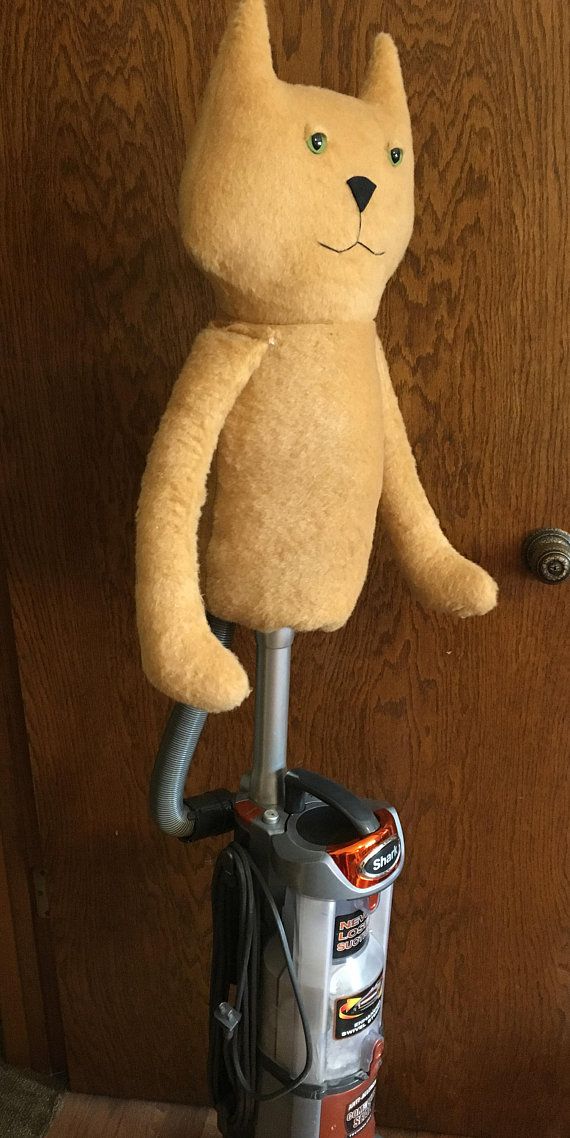 Buy Hand Crafted Folk Art Vacuum Cleaner Cover Cat, made to order from