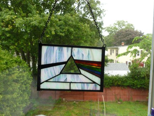 Custom Made Stained Glass Dark Side Of The Moon Pink Floyd